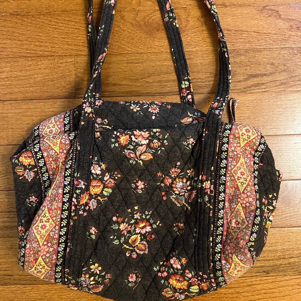Vera Bradley Duffel in Vintage Brown Paisley